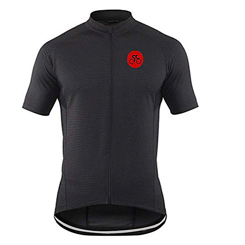 

21Grams Men's Short Sleeve Cycling Jersey 100% Polyester Black Geometic Bike Jersey Top Mountain Bike MTB Road Bike Cycling UV Resistant Breathable Quick Dry Sports Clothing Apparel / Stretchy