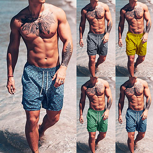 

Men's Swim Shorts Swim Trunks Bottoms Breathable Quick Dry Drawstring - Swimming Beach Water Sports Summer / Micro-elastic