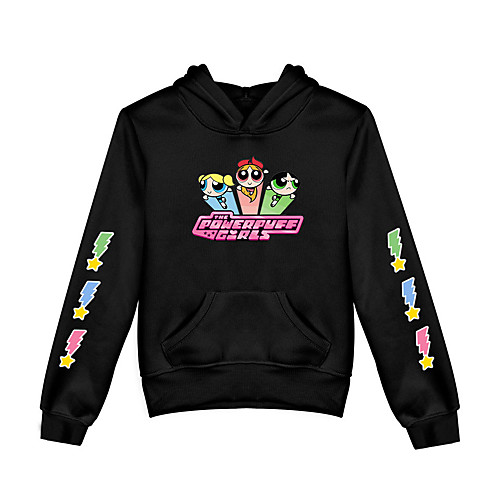 

Inspired by Powerpuff Girls Cosplay Cosplay Costume Hoodie Pure Cotton Print Printing Hoodie For Boys'