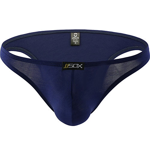

Men's Basic Briefs Underwear - Normal Low Waist Black White Blue M L XL