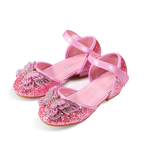 

Girls' Comfort / Flower Girl Shoes PU Sandals Little Kids(4-7ys) / Big Kids(7years ) Rhinestone / Sequin / Sparkling Glitter Silver / Blue / Pink Fall / Winter / Party & Evening