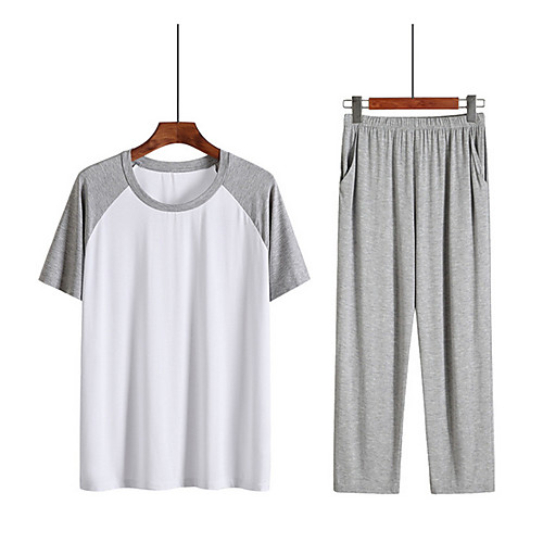 

Men's Suits Nightwear Dark Gray Black Navy Blue L XL XXL