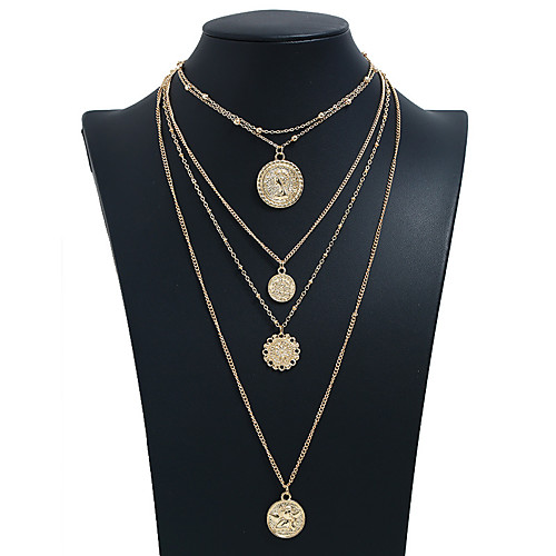 

Women's Necklace Friends European Romantic Casual / Sporty Sweet Chrome Gold Silver 60 cm Necklace Jewelry 1pc For Street Festival
