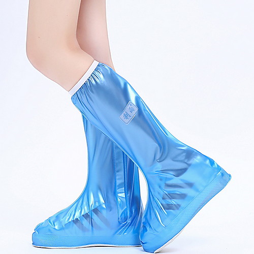 

Women's Boots Flat Heel Round Toe PVC Mid-Calf Boots Spring & Summer Black / White / Blue