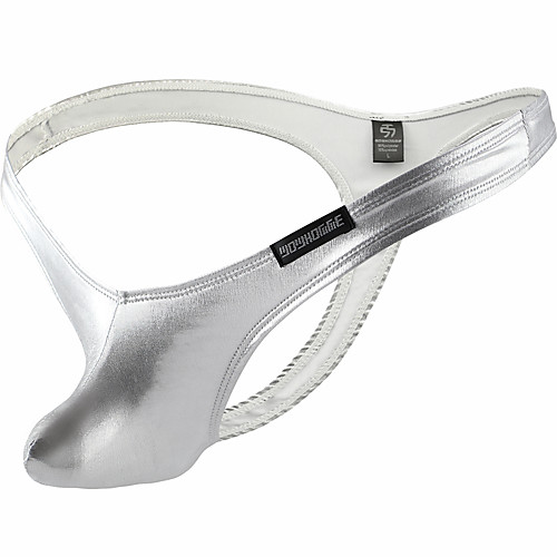 

Men's Basic G-string Underwear - Normal Low Waist Gold Silver M L XL