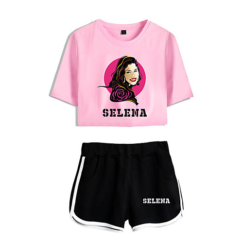 

Inspired by Cosplay Selena quintanilla Pants Cosplay Costume Pure Cotton Print 2-Piece Printing Shorts For Men's / Women's / Hoodie / Hoodie