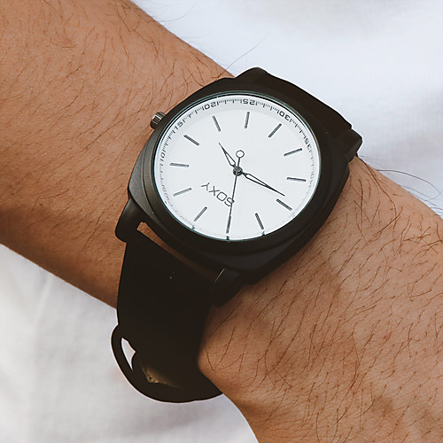 

Men's Dress Watch Quartz Stylish Leather Black / Brown Casual Watch Analog Casual Fashion - White Brown Black One Year Battery Life