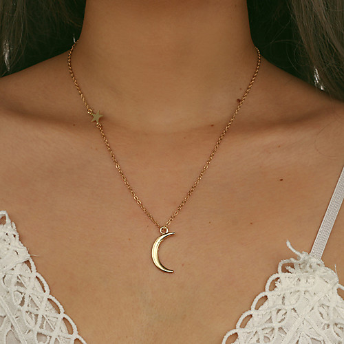 

Women's Necklace Friends European Romantic Casual / Sporty Sweet Chrome Gold 48 cm Necklace Jewelry 1pc For Street Festival