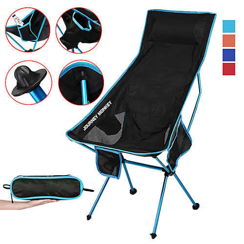 

Camping Chair with Side Pocket High Back with Headrest Multifunctional Portable Ultra Light (UL) Foldable Mesh 7075 Aluminium Alloy for 1 person Hunting Fishing Beach Camping Spring, Fall, Winter