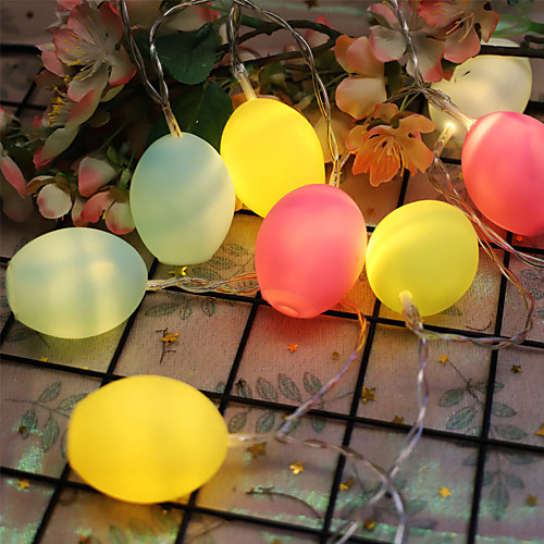 

Easter Vinyl Egg Battery Light Resurrection Egg Light String Children Room Decoration Night Light 1.5M 10LED