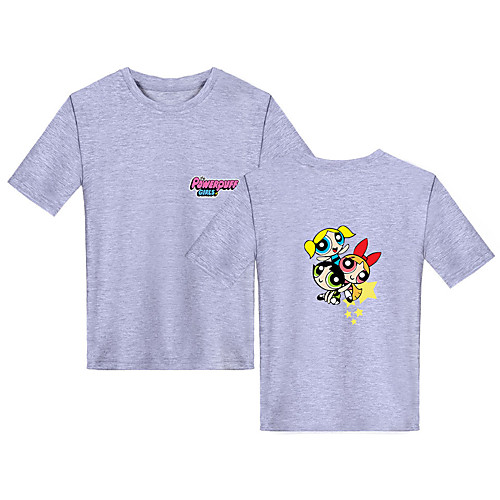 

Inspired by Powerpuff Girls Cosplay Cosplay Costume T-shirt Pure Cotton Print Printing T-shirt For Boys'