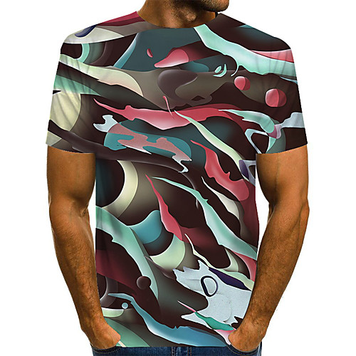 

Men's Daily Basic T-shirt - 3D Rainbow