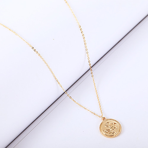 

Women's Pendant Necklace Necklace Friends European Romantic Casual / Sporty Sweet Chrome Gold 55 cm Necklace Jewelry 1pc For Street Festival