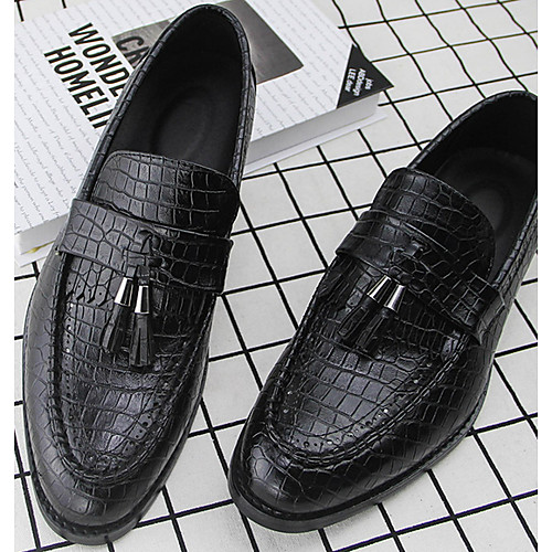 

Men's PU Spring & Summer Casual Loafers & Slip-Ons Walking Shoes Breathable Black / Yellow / Light Red