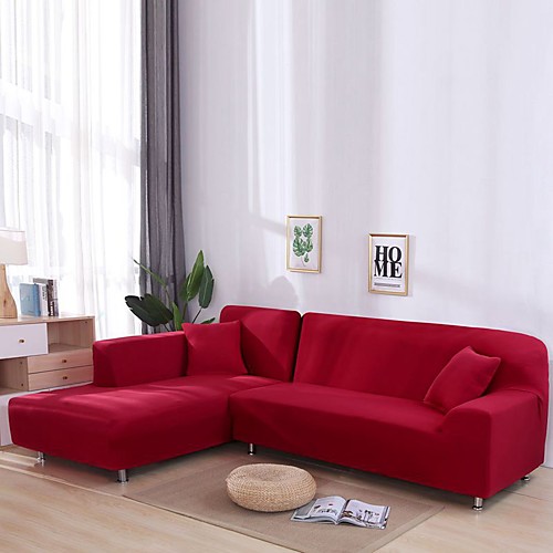 

Nordic Simple Solid Color Elastic Sofa Cover Full Package Single Double Three Person Sofa Cover