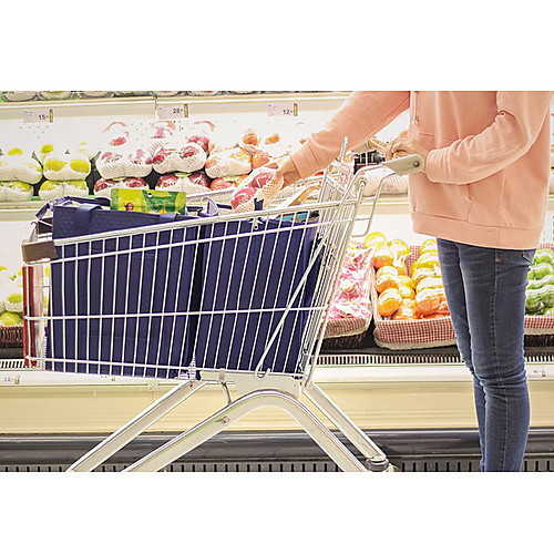 

Oxford Cloth Zipper Carry-on Bag Daily Dark Blue