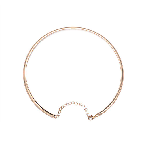 

Women's Choker Necklace Necklace Friends European Romantic Casual / Sporty Sweet Chrome Gold Silver 35 cm Necklace Jewelry 1pc For Street Festival