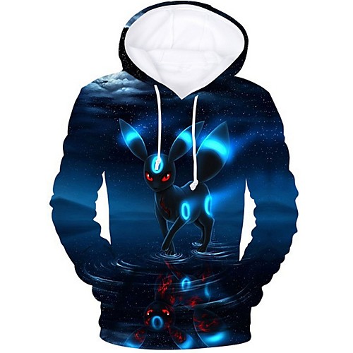 

Men's Casual Hoodie - Print Navy Blue US32 / UK32 / EU40