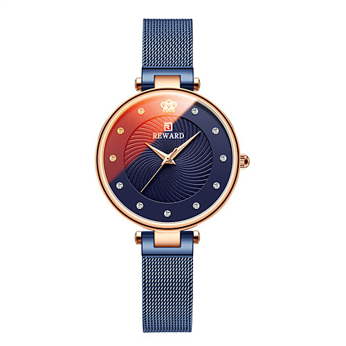 

Women's Steel Band Watches Elegant Fashion Stainless Steel Japanese Quartz Rose Gold GoldenWhite Red Water Resistant / Waterproof 30 m 1 pc Analog One Year Battery Life