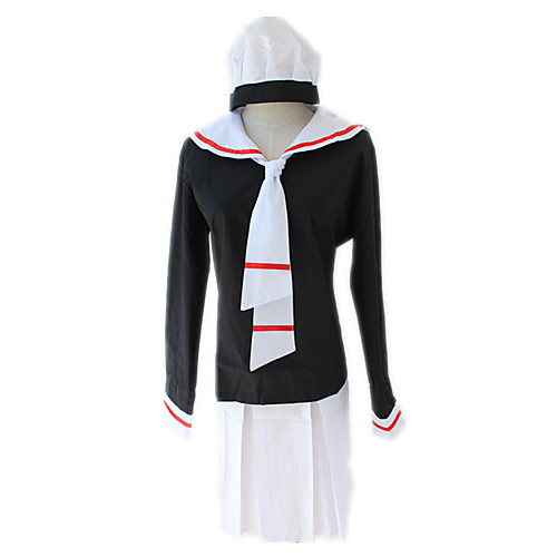 

Inspired by Cardcaptor Sakura Kinomoto Sakura Anime Cosplay Costumes Japanese Cosplay Suits Top Skirt Cap For Women's / Tie