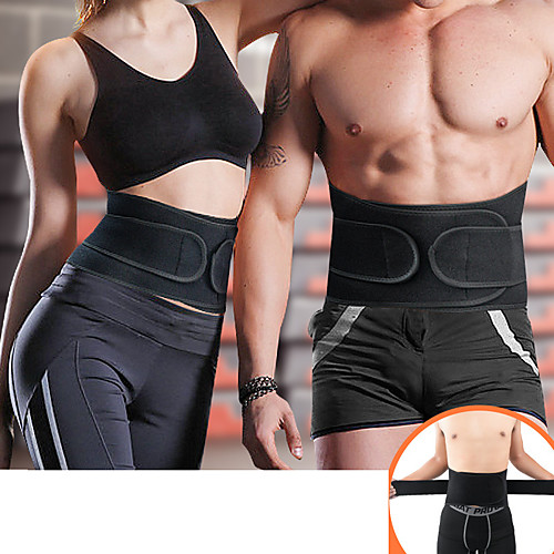 

Back Brace Back Support / Lumbar Support Belt Waist Trimmer / Sauna Belt for Running Fitness Gym Workout Adjustable Compression Breathable Tummy Fat Burner Sweat Out Men's Women's Rubber 1 Piece