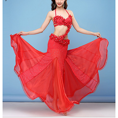 

Belly Dance Club Costume Women's Performance Terylene Bow(s) / Crystals / Rhinestones Skirts