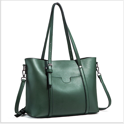 

Women's PU Top Handle Bag Solid Color Black / Brown / Red