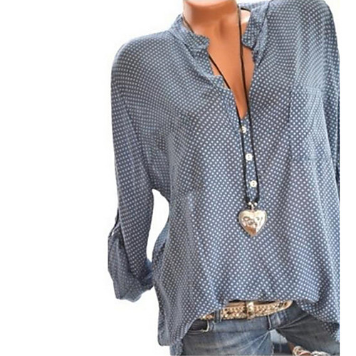 

Women's Daily Shirt - Polka Dot Wine