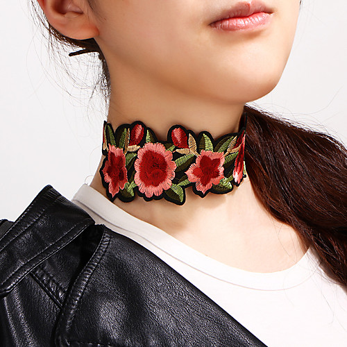 

Women's Choker Necklace Necklace Friends European Romantic Casual / Sporty Sweet Chrome Red 27 cm Necklace Jewelry 1pc For Street Festival