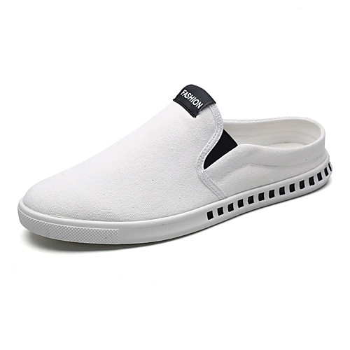 

Men's Canvas Summer Casual Loafers & Slip-Ons Walking Shoes Breathable Black / White / White / Green / Red