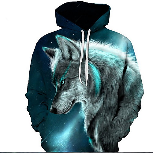 

Men's Casual Hoodie - Print Black US32 / UK32 / EU40