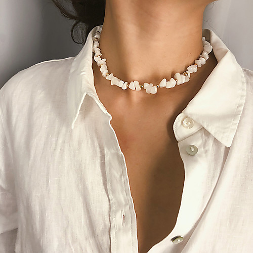 

Women's Necklace Friends European Romantic Casual / Sporty Sweet Chrome White Ivory 30 cm Necklace Jewelry 1pc For Street Festival