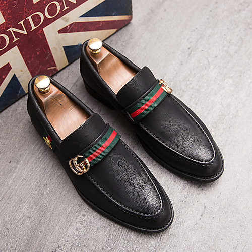 

Men's Nappa Leather Spring & Summer Casual Loafers & Slip-Ons Walking Shoes Breathable Black