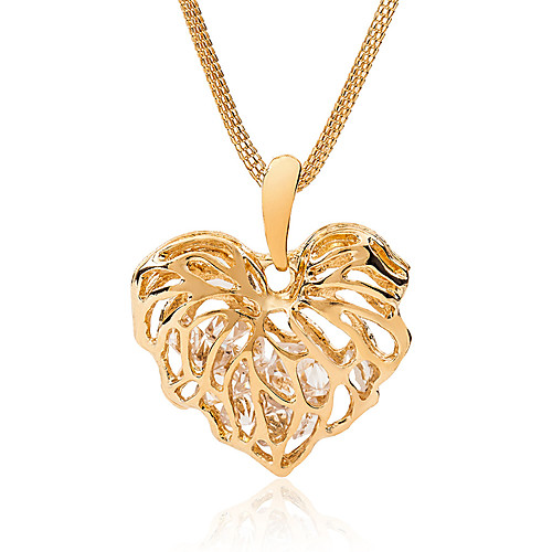 

Women's Pendant Necklace Necklace Friends European Romantic Casual / Sporty Sweet Chrome Gold Silver 70 cm Necklace Jewelry 1pc For Street Festival
