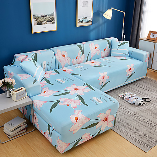 

Nordic Simple Style Dark Elastic Sofa Cover Full Package Single Double Three Person Sofa Cover Printing