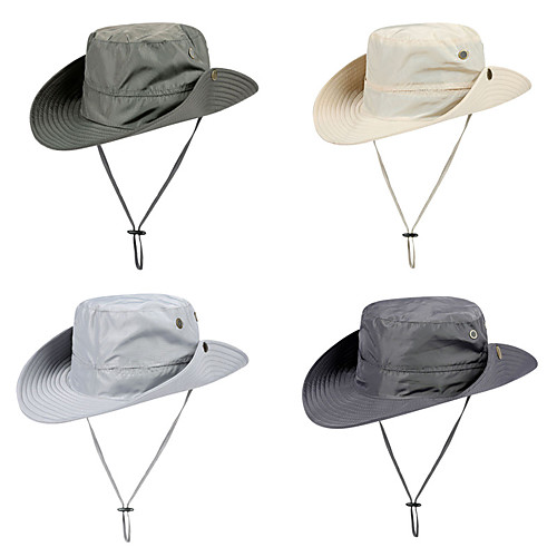 

Adults' Bucket Hat Fisherman Hat Hat Spring, Fall, Winter, Summer Outdoor Fishing Nylon UV Sun Protection Protective Safety Personal Protection Hat / Women's / Men's