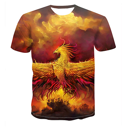 

Women's 3D Print T-shirt Basic Daily Sports Yellow