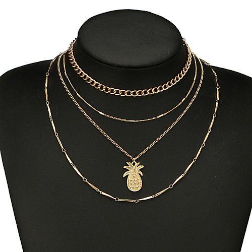

Women's Necklace Friends European Romantic Casual / Sporty Sweet Chrome Gold 46 cm Necklace Jewelry 1pc For Street Festival