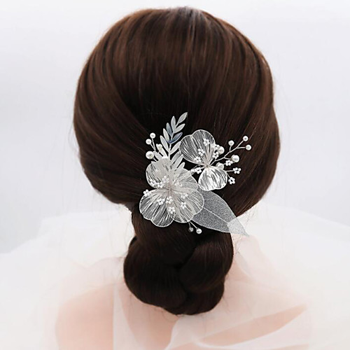 

Vintage Fashion Imitation Pearl / Alloy Hair Clip with Imitation Pearl / Ruffle 1pc Wedding / Party / Evening Headpiece
