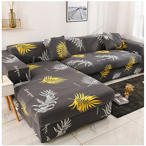 

Nordic Simple Wind Elastic Sofa Cover Full Set Single Double Three Person Sofa Cover Rain Leaf