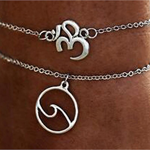 

Leg Chain Elegant Trendy Ethnic Women's Body Jewelry For Wedding Party Date Alloy Wedding Friends Silver 1 Piece