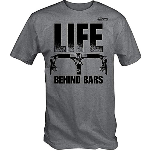 

21Grams Men's Short Sleeve Cycling Jersey Downhill Jersey Dirt Bike Jersey 100% Polyester Grey Bike Jersey Top Mountain Bike MTB Road Bike Cycling UV Resistant Breathable Quick Dry Sports Clothing