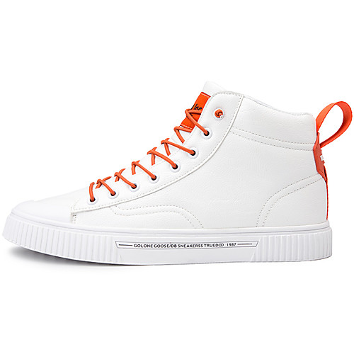 

Men's Microfiber Spring & Summer / Fall & Winter Casual / Preppy Sneakers Walking Shoes Breathable Black / White