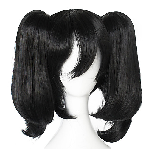 

Love Live Nico Yazawa Cosplay Wigs Women's Asymmetrical 13 inch Heat Resistant Fiber Plaited Black Black Anime