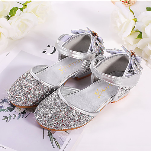 

Girls' Comfort / Flower Girl Shoes PU Sandals Little Kids(4-7ys) / Big Kids(7years ) Rhinestone / Sequin / Sparkling Glitter Silver / Blue / Pink Fall / Winter / Party & Evening