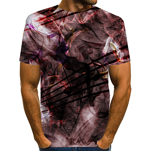 

Men's Daily Basic T-shirt - 3D Rainbow