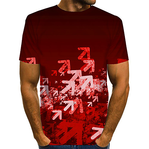 

Men's Daily Basic T-shirt - 3D Rainbow
