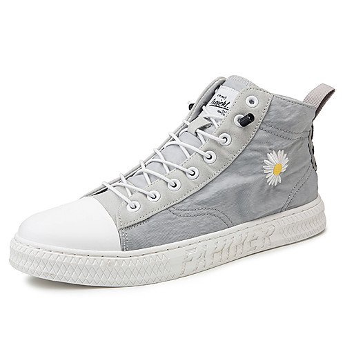 

Men's Canvas Summer / Spring & Summer Casual / Preppy Sneakers Walking Shoes Breathable White / Black / Gray