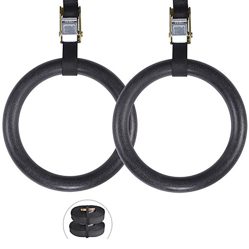 

Gymnastic Rings Sports ABS Yoga Exercise & Fitness Gym Workout Adjustable Olympic Durable Heavy Duty Crossfit Shoulder Strength High Strength For Men Women