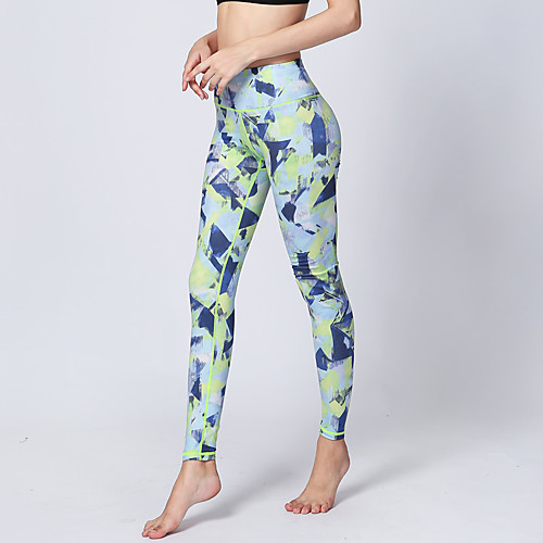 

Activewear Yoga Women's Training / Daily Wear POLY / Milk Fiber Pattern / Print / Gore Natural Pants